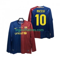 Muški Domaći Dres FC Barcelona Lionel Messi 10 Retro Champions League 2009 2008 s Dugim Rukavima Muški Domaći Dres FC Barcelona Lionel Messi 10 Retro Champions League 2009 2008 s Dugim Rukavima