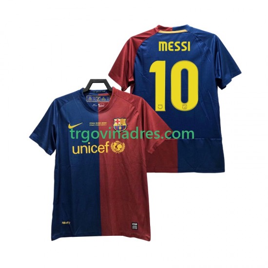 Muški Domaći Dres FC Barcelona Lionel Messi 10 Retro Champions League 2009 2008 s Kratkih Rukava Muški Domaći Dres FC Barcelona Lionel Messi 10 Retro Champions League 2009 2008 s Kratkih Rukava