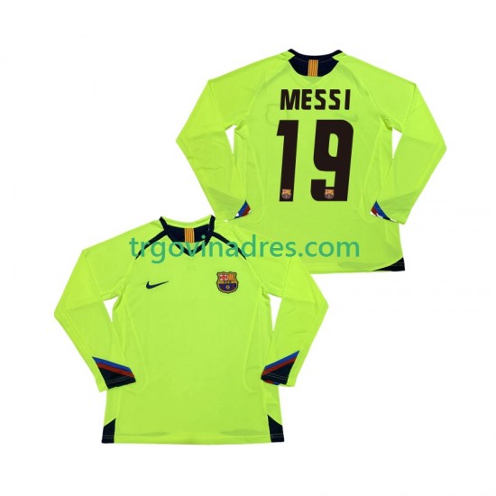 Muški Gostujući Dres FC Barcelona Lionel Messi 19 Retro 2005 2006 s Dugim Rukavima Muški Gostujući Dres FC Barcelona Lionel Messi 19 Retro 2005 2006 s Dugim Rukavima