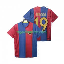 Muški Domaći Dres FC Barcelona Lionel Messi 19 Retro 2007 2006 s Kratkih Rukava Muški Domaći Dres FC Barcelona Lionel Messi 19 Retro 2007 2006 s Kratkih Rukava