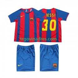 Dječji Domaći Dres FC Barcelona Lionel Messi 30 Retro 2004 s Kratkih Rukava Dječji Domaći Dres FC Barcelona Lionel Messi 30 Retro 2004 s Kratkih Rukava