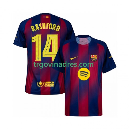Muški Domaći Dres FC Barcelona Marcus Rashford 14 Champions League 2025-2026 s Kratkih Rukava Muški Domaći Dres FC Barcelona Marcus Rashford 14 Champions League 2025-2026 s Kratkih Rukava