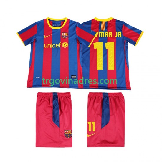 Dječji Domaći Dres FC Barcelona Neymar JR 11 Retro 2011 2010 s Kratkih Rukava Dječji Domaći Dres FC Barcelona Neymar JR 11 Retro 2011 2010 s Kratkih Rukava