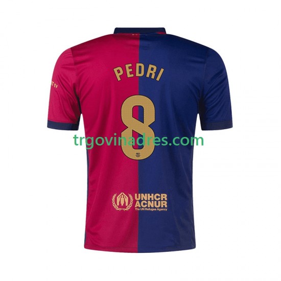 Muški Domaći Dres FC Barcelona PEDRI 8 2024-2025 s Kratkih Rukava Muški Domaći Dres FC Barcelona PEDRI 8 2024-2025 s Kratkih Rukava