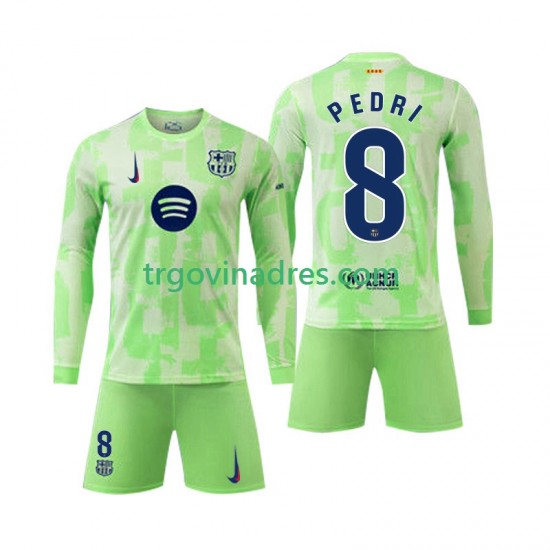 Dječji Treći Dres FC Barcelona Pedri 8 2024-2025 s Dugim Rukavima Dječji Treći Dres FC Barcelona Pedri 8 2024-2025 s Dugim Rukavima