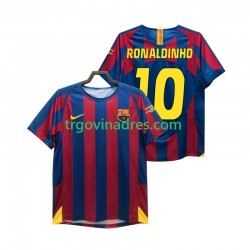 Muški Domaći Dres FC Barcelona RONALDINHO 10 Retro Champions League 2005 2006 s Kratkih Rukava Muški Domaći Dres FC Barcelona RONALDINHO 10 Retro Champions League 2005 2006 s Kratkih Rukava
