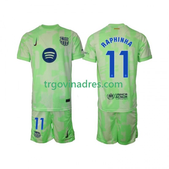 Dječji Treći Dres FC Barcelona Raphinha 11 2024-2025 s Kratkih Rukava Dječji Treći Dres FC Barcelona Raphinha 11 2024-2025 s Kratkih Rukava