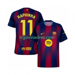 Muški Domaći Dres FC Barcelona Raphinha 11 2025-2026 s Kratkih Rukava Muški Domaći Dres FC Barcelona Raphinha 11 2025-2026 s Kratkih Rukava