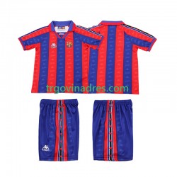 Dječji Domaći Dres FC Barcelona Retro 1996 1997 s Kratkih Rukava Dječji Domaći Dres FC Barcelona Retro 1996 1997 s Kratkih Rukava