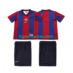 Dječji Domaći Dres FC Barcelona Retro 1998 1999 s Kratkih Rukava Dječji Domaći Dres FC Barcelona Retro 1998 1999 s Kratkih Rukava