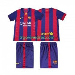 Dječji Domaći Dres FC Barcelona Retro 2014 2015 s Kratkih Rukava Dječji Domaći Dres FC Barcelona Retro 2014 2015 s Kratkih Rukava