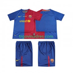 Dječji Domaći Dres FC Barcelona Retro Champions League 2009 2008 s Kratkih Rukava Dječji Domaći Dres FC Barcelona Retro Champions League 2009 2008 s Kratkih Rukava