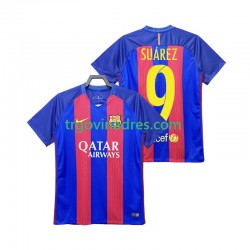 Muški Domaći Dres FC Barcelona SUAREZ 9 Retro 2016 2017 s Kratkih Rukava Muški Domaći Dres FC Barcelona SUAREZ 9 Retro 2016 2017 s Kratkih Rukava