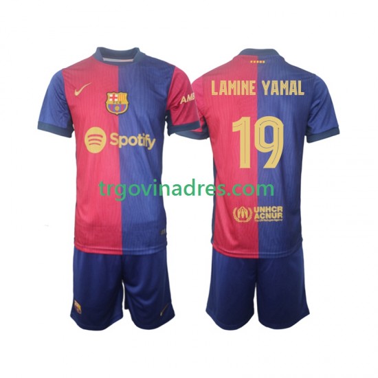 Dječji Domaći Dres FC Barcelona UCL Font Lamine Yamal 19 2024-2025 s Kratkih Rukava Dječji Domaći Dres FC Barcelona UCL Font Lamine Yamal 19 2024-2025 s Kratkih Rukava