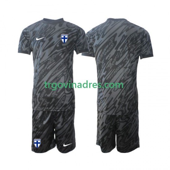 Dječji Domaći Golmanski Dres Finska 2024 s Kratkih Rukava Dječji Domaći Golmanski Dres Finska 2024 s Kratkih Rukava