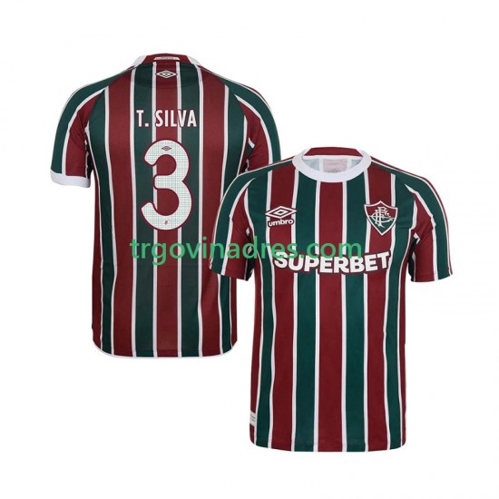Muški Domaći Dres Fluminense Thiago Silva 3 2025-2026 s Kratkih Rukava Muški Domaći Dres Fluminense Thiago Silva 3 2025-2026 s Kratkih Rukava