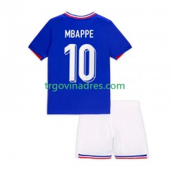Dječji Domaći Dres Francuska Kylian Mbappe 10 Euro 2024 s Kratkih Rukava Dječji Domaći Dres Francuska Kylian Mbappe 10 Euro 2024 s Kratkih Rukava