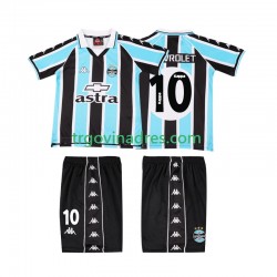 Dječji Domaći Dres Gremio Chevrolet 10 Retro 2000 s Kratkih Rukava Dječji Domaći Dres Gremio Chevrolet 10 Retro 2000 s Kratkih Rukava