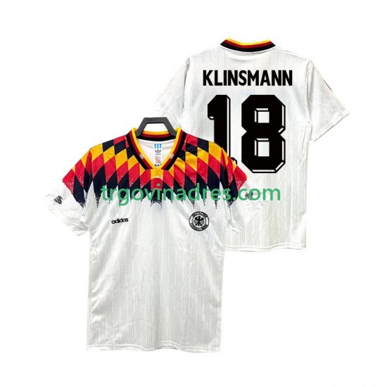 Muški Domaći Dres Njemačka KLINSMANN 18 Retro 1994 s Kratkih Rukava Muški Domaći Dres Njemačka KLINSMANN 18 Retro 1994 s Kratkih Rukava