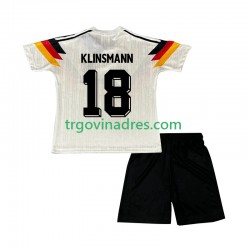 Dječji Domaći Dres Njemačka Klinsmann 18 Retro 1990 s Kratkih Rukava Dječji Domaći Dres Njemačka Klinsmann 18 Retro 1990 s Kratkih Rukava