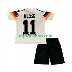 Dječji Domaći Dres Njemačka Klose 11 Retro 1990 s Kratkih Rukava Dječji Domaći Dres Njemačka Klose 11 Retro 1990 s Kratkih Rukava