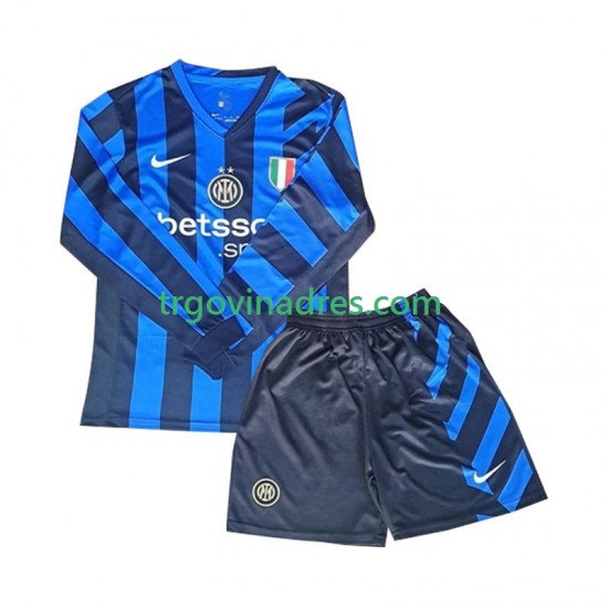 Dječji Domaći Dres Inter Milan 2024-2025 s Dugim Rukavima Dječji Domaći Dres Inter Milan 2024-2025 s Dugim Rukavima