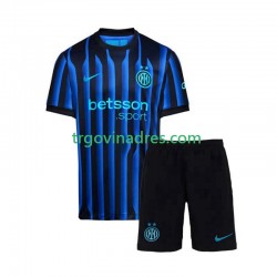 Dječji Domaći Dres Inter Milan 2025-2026 s Kratkih Rukava Dječji Domaći Dres Inter Milan 2025-2026 s Kratkih Rukava