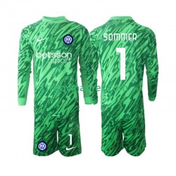 Dječji Domaći Golmanski Dres Inter Milan Yann Sommer 1 2024-2025 s Dugim Rukavima Dječji Domaći Golmanski Dres Inter Milan Yann Sommer 1 2024-2025 s Dugim Rukavima