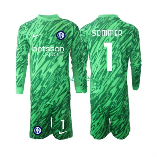 Dječji Domaći Golmanski Dres Inter Milan Yann Sommer 1 2024-2025 s Dugim Rukavima Dječji Domaći Golmanski Dres Inter Milan Yann Sommer 1 2024-2025 s Dugim Rukavima