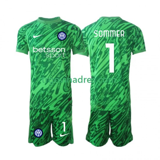 Dječji Domaći Golmanski Dres Inter Milan Yann Sommer 1 2024-2025 s Kratkih Rukava Dječji Domaći Golmanski Dres Inter Milan Yann Sommer 1 2024-2025 s Kratkih Rukava