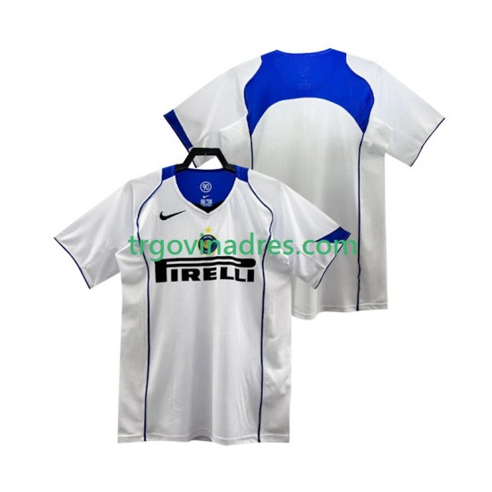 Muški Gostujući Dres Inter Milan Retro 2005 2004 s Kratkih Rukava Muški Gostujući Dres Inter Milan Retro 2005 2004 s Kratkih Rukava