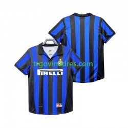 Muški Domaći Dres Inter Milan Retro 1998 1999 s Kratkih Rukava Muški Domaći Dres Inter Milan Retro 1998 1999 s Kratkih Rukava
