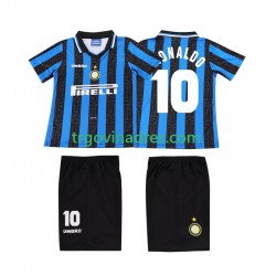 Dječji Domaći Dres Inter Milan Ronaldo 10 Retro 1997 1998 s Kratkih Rukava