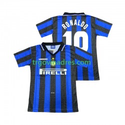 Muški Domaći Dres Inter Milan Ronaldo 10 Retro 1997 1998 s Kratkih Rukava Muški Domaći Dres Inter Milan Ronaldo 10 Retro 1997 1998 s Kratkih Rukava