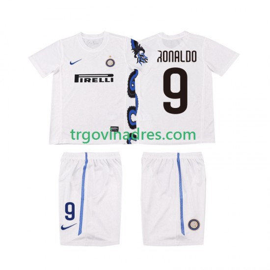 Dječji Gostujući Dres Inter Milan Ronaldo 9 Retro 2011 2010 s Kratkih Rukava Dječji Gostujući Dres Inter Milan Ronaldo 9 Retro 2011 2010 s Kratkih Rukava