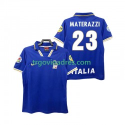 Muški Domaći Dres Italija MATERAZZI 23 Retro 1996 s Kratkih Rukava Muški Domaći Dres Italija MATERAZZI 23 Retro 1996 s Kratkih Rukava