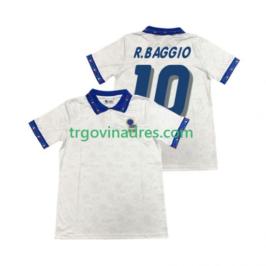Muški Gostujući Dres Italija Roberto Baggio 10 Retro 1994 s Kratkih Rukava Muški Gostujući Dres Italija Roberto Baggio 10 Retro 1994 s Kratkih Rukava