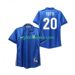 Muški Domaći Dres Italija Totti 20 Retro 1998 s Kratkih Rukava Muški Domaći Dres Italija Totti 20 Retro 1998 s Kratkih Rukava