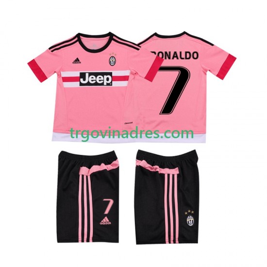 Dječji Gostujući Dres Juventus Cristiano RONALDO 7 Retro 2015 2016 s Kratkih Rukava Dječji Gostujući Dres Juventus Cristiano RONALDO 7 Retro 2015 2016 s Kratkih Rukava