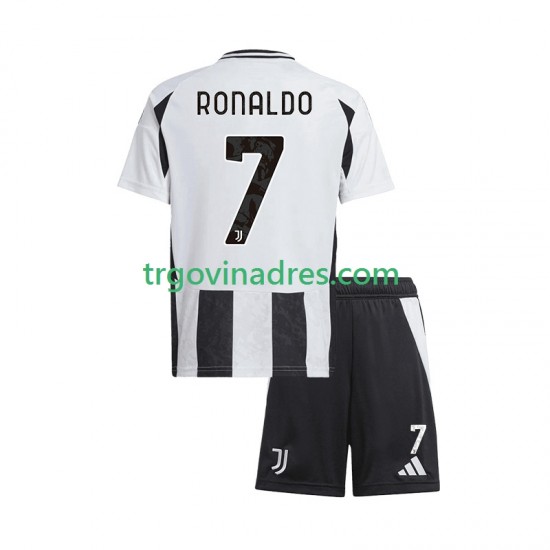 Dječji Domaći Dres Juventus Cristiano Ronaldo 7 2024-2025 s Kratkih Rukava Dječji Domaći Dres Juventus Cristiano Ronaldo 7 2024-2025 s Kratkih Rukava