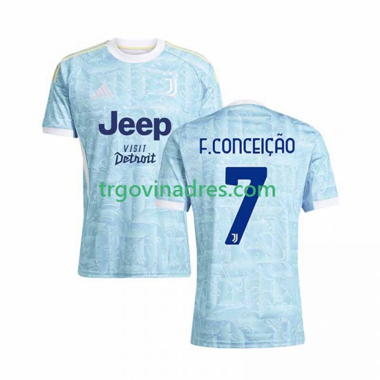 Muški Gostujući Dres Juventus Francisco Conceicao 7 2025-2026 s Kratkih Rukava Muški Gostujući Dres Juventus Francisco Conceicao 7 2025-2026 s Kratkih Rukava