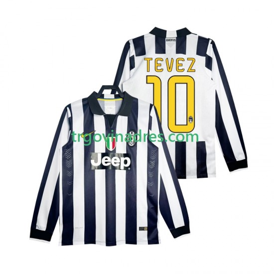 Muški Domaći Dres Juventus TEVEZ 10 Retro 2014 2015 s Dugim Rukavima Muški Domaći Dres Juventus TEVEZ 10 Retro 2014 2015 s Dugim Rukavima