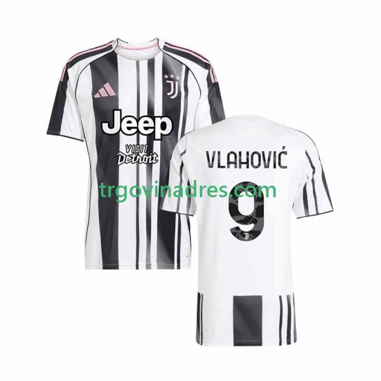 Muški Domaći Dres Juventus Vlahovic 9 2025-2026 s Kratkih Rukava Muški Domaći Dres Juventus Vlahovic 9 2025-2026 s Kratkih Rukava