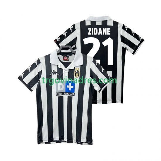 Muški Domaći Dres Juventus ZIDANE 21 Retro 2000 1999 s Kratkih Rukava Muški Domaći Dres Juventus ZIDANE 21 Retro 2000 1999 s Kratkih Rukava