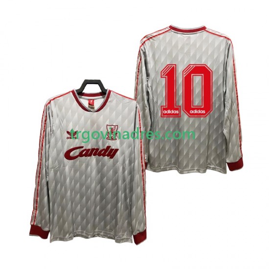 Muški Gostujući Dres Liverpool 10 Retro 1989 1991 s Dugim Rukavima Muški Gostujući Dres Liverpool 10 Retro 1989 1991 s Dugim Rukavima