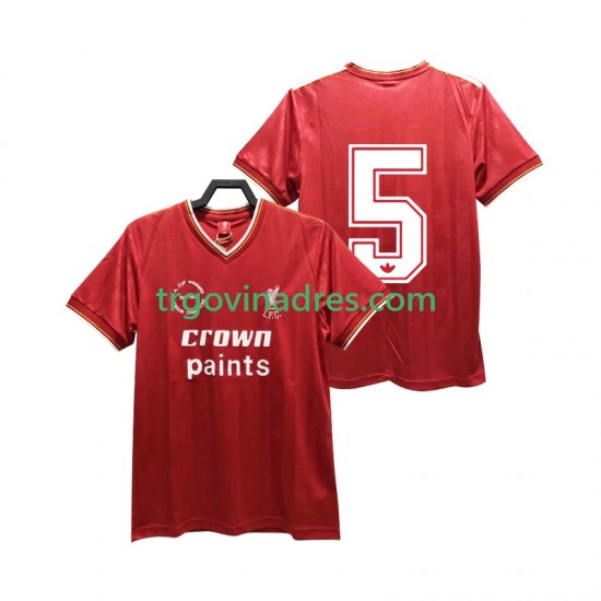 Muški Domaći Dres Liverpool 5 Retro 1985 1986 s Kratkih Rukava Muški Domaći Dres Liverpool 5 Retro 1985 1986 s Kratkih Rukava