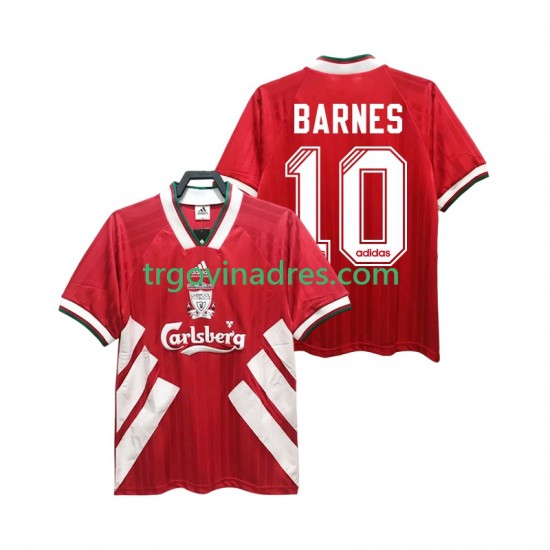 Muški Domaći Dres Liverpool BARNES 10 Retro 1993 1995 s Kratkih Rukava Muški Domaći Dres Liverpool BARNES 10 Retro 1993 1995 s Kratkih Rukava