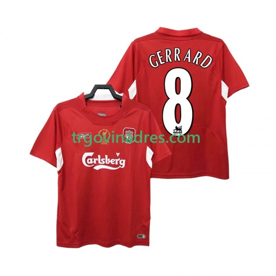 Muški Domaći Dres Liverpool GERRARD 8 Retro 2005 2004 s Kratkih Rukava Muški Domaći Dres Liverpool GERRARD 8 Retro 2005 2004 s Kratkih Rukava