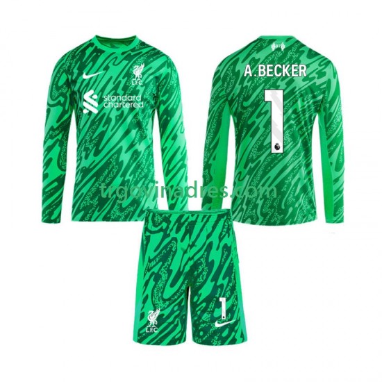 Dječji Gostujući Golmanski Dres Liverpool Alisson Becker 1 2024-2025 s Dugim Rukavima Dječji Gostujući Golmanski Dres Liverpool Alisson Becker 1 2024-2025 s Dugim Rukavima