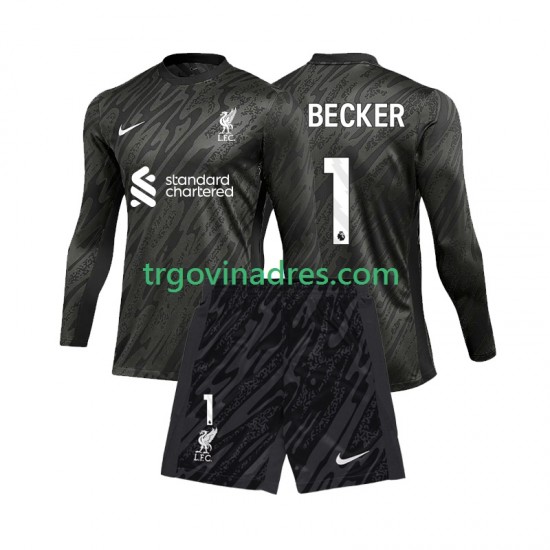 Dječji Domaći Golmanski Dres Liverpool Alisson Becker 1 2024-2025 s Dugim Rukavima Dječji Domaći Golmanski Dres Liverpool Alisson Becker 1 2024-2025 s Dugim Rukavima